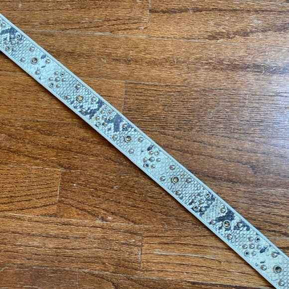 Leatherock Belt Womens Size Small Snake Skin Studded Crystals Southwestern main image 4